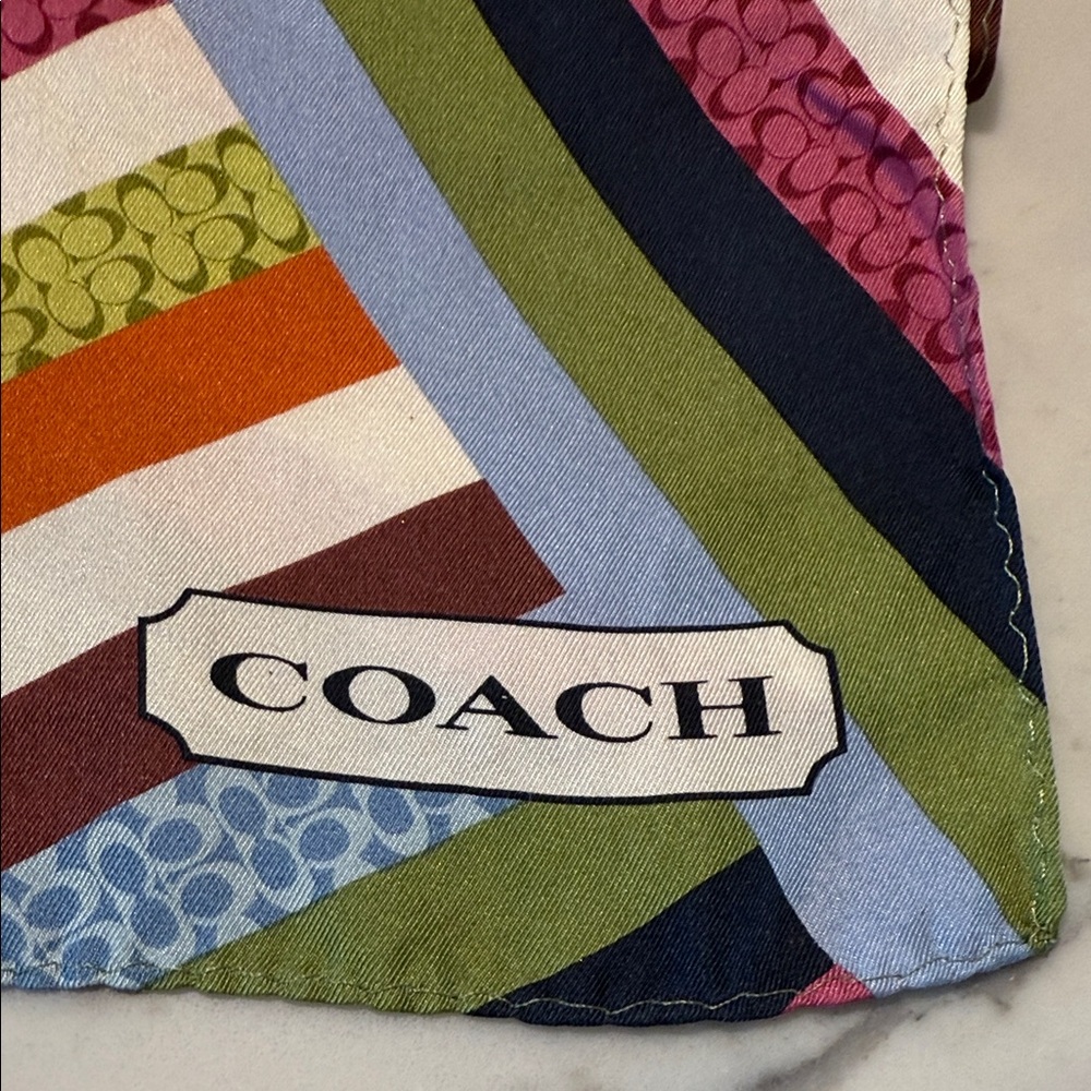 Coach Multicolor Striped Scarf - Picture 2 of 6